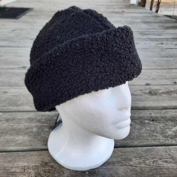 NWT Brixton Ginsburg Hat black boucle sherpa quilted liner unisex hat - Picture 4 of 16